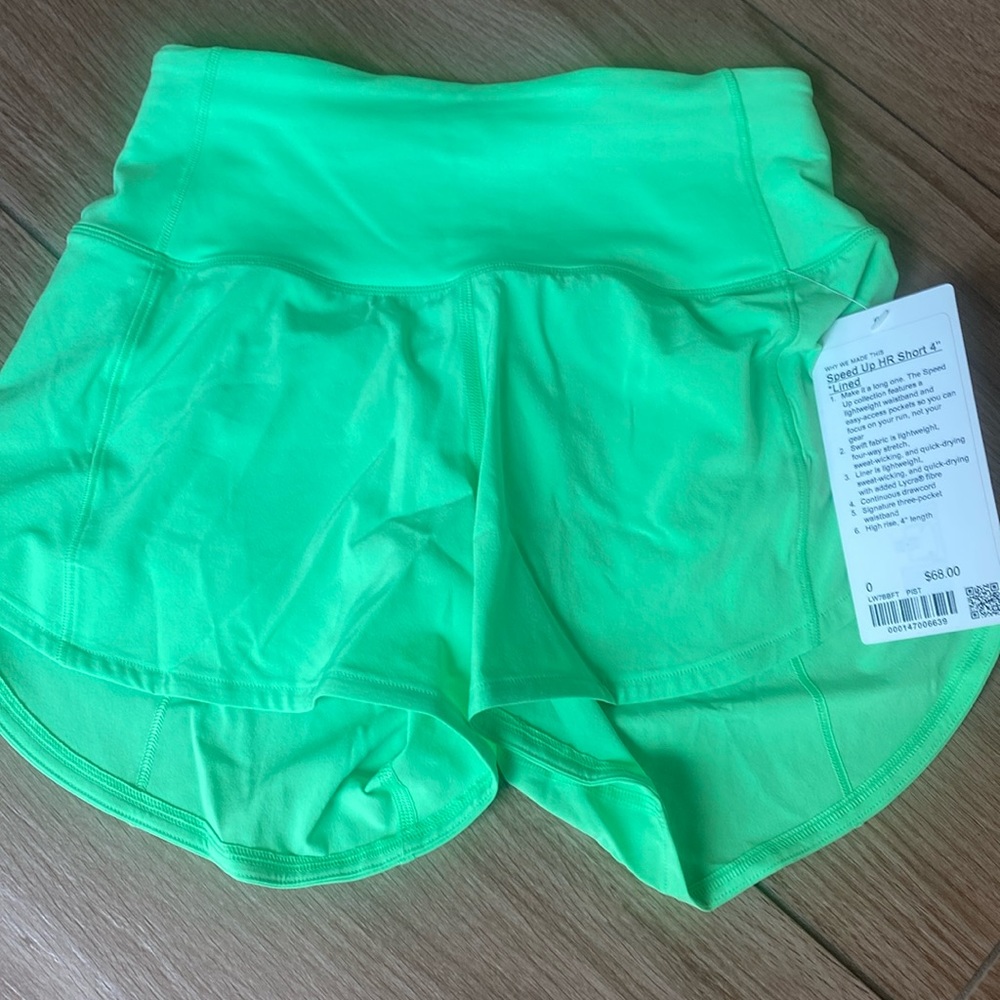 Lululemon speed up HR 4” shorts